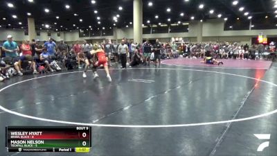 120 lbs Round 3 (6 Team) - Wesley Hyatt, BRAWL Black vs Mason Nelson, Techfall Black