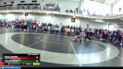 49 lbs Semifinal - Cole Cooper, Dragon Wrestling Club vs Callan Bennett, Gladiator Wrestling