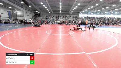 138 lbs Quarterfinal - Austin Paris, UT vs Nick Walker, DE