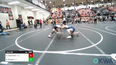 140 lbs Final - Kaidon Drechsler, Wagoner Takedown Club vs Kolbe Bargas, Salina Wrestling Club