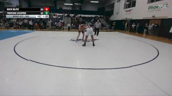 285 lbs Cons. Round 5 - Nick Blitz, Springfield College vs Tristan Cooper, Alvernia