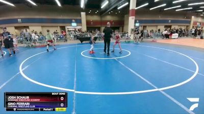 67 lbs Semifinal - Josh Schaub, Warhawk Wrestling Academy vs Gino Ferrari, Cardinal Wrestling Club