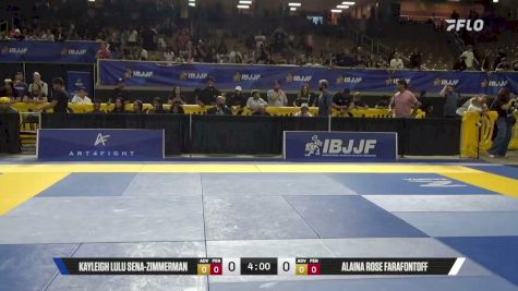 Alaina Rose Farafontoff vs Kayleigh Lulu Sena-Zimmerman 2026 Pan Kids Jiu-Jitsu IBJJF Championship