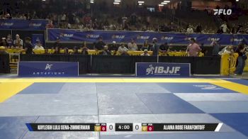 Alaina Rose Farafontoff vs Kayleigh Lulu Sena-Zimmerman 2026 Pan Kids Jiu-Jitsu IBJJF Championship
