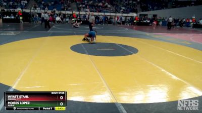 6A-126 lbs Quarterfinal - Moises Lopez, Aloha vs Wyatt Stahl, Oregon City