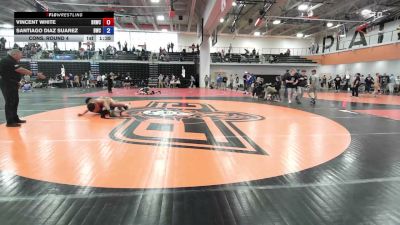138 lbs Cons. Round 4 - Vincent White, Big Red Wrestling Club vs Santiago Diaz Suarez, Belton Wrestling Club