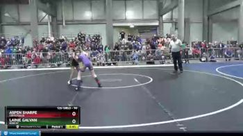 90 lbs Quarterfinal - Aspen Sharpe, Coffeyville vs Lainie Galvan, Bobcat