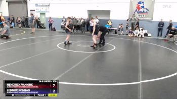 106 lbs Champ. Round 1 - Hendrick VanKirk, Juneau Youth Wrestling Club Inc. vs Lennox Konrad, Juneau Youth Wrestling Club Inc.