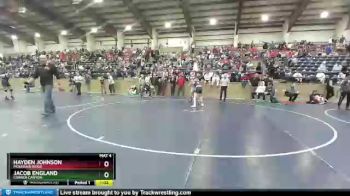 129 lbs Champ. Round 3 - Jacob England, Corner Canyon vs Hayden Johnson, Mountain Ridge