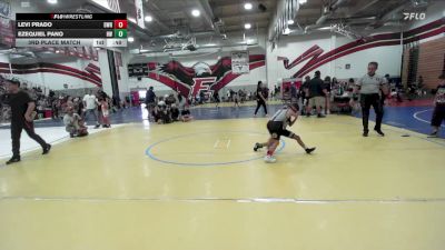53 lbs 3rd Place Match - Levi Prado, Deep Waters RTC vs Ezequiel Pano, Havik Wrestling