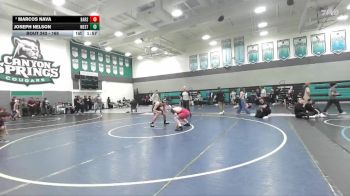 165 lbs Champ. Round 2 - Joseph Nelson, West Torrance vs Marcos Nava, Barstow