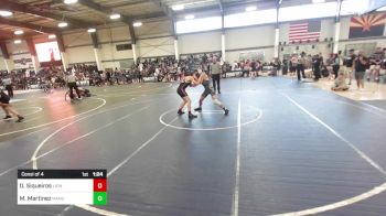 130 lbs Consi Of 4 - Daniel Siqueiros, Lions WC vs Milo Martinez, Manu
