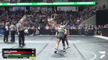 145 lbs Champ. Round 1 - Aliya Johnson, Great Bend vs Makayla Faulkner, Bobcat