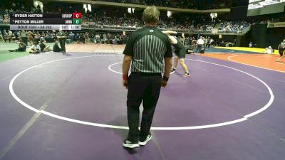 5A 285 lbs Semifinal - Ryder Hatton, Lubbock Cooper vs Peyton Miller, Anna