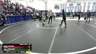 100 lbs Cons. Round 4 - Aqsa Hashini, Foothill vs Niva Strasser, Aliso Niguel