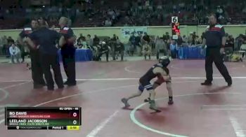 46 lbs Semifinal - Bo Davis, Honey Badgers Wrestling Club vs Leeland Jacobson, Bridge Creek Youth Wrestling