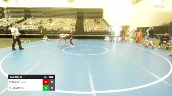 141 lbs Rr Rnd 1 - Duke Martin, Mat Assassins vs Paxon Legatt, Roundtree Wrestling Academy Black