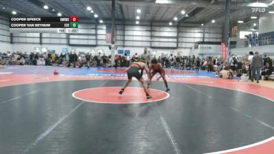 138 lbs Champ. Round 1 - Cooper Speece, Kellam Mat Rats Wrestling Club vs Cooper Van Beynum, C2X