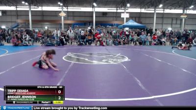 60 lbs Cons. Semi - Tripp Odiaga, Legacy Wrestling Academy vs Bridger Jennison, St. Maries Wrestling Club