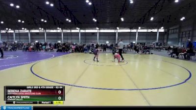 82-94 lbs Round 2 - Caitlyn Smith, Garden Valley vs Serena Zarate, Southern Idaho Wrestling Club