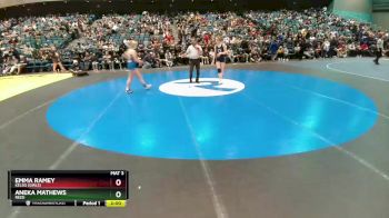 132 lbs Semifinal - Emma Ramey, Kelso (Girls) vs Aneka Mathews, Reed