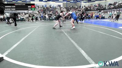 285 lbs Rr Rnd 1 - Andrea Cox, Hennessey Takedown Club vs Alexis Yard, Piedmont