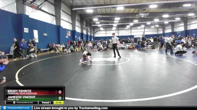 46-47 lbs Round 1 - Jameson Vincent, Patriot WC vs Brody Femrite, Timberline Youth Wrestling