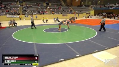 152 lbs Semifinal - Sierra Young, Madison Southern vs Emma Hood, Highlands
