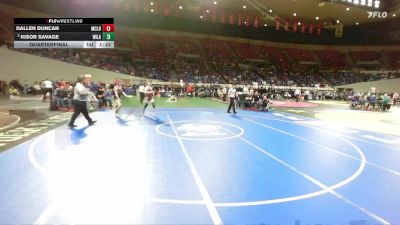 3A Boys 138 lbs Quarterfinal - Kisor Savage, Willamina Boys vs Dallen Duncan, McLoughlin Boys