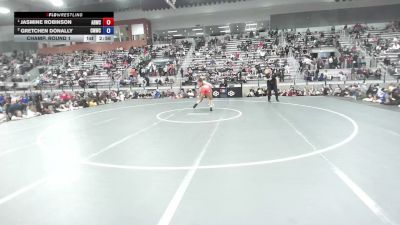 72 Finals kg Champ. Round 1 - Jasmine Robinson, Army (WCAP) vs Gretchen Donally, Colorado Mesa Wrestling Club