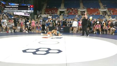 105 lbs Champ. Rd Of 16 - Olivia Munson, California vs Penelope Ayala, Wisconsin