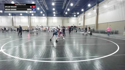 132 lbs Semifinal - Dylan Walsh, Virginia-Duals vs Nevan Irving, Central Florida Wrestling