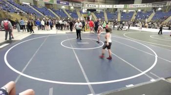 100 lbs Rr Rnd 3 - Eyston Racine, Dakota Rattlers vs Aaden Ewing, Fort Morgan Gladiators