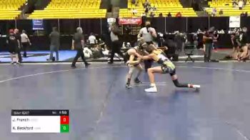 106 lbs Prelims - Jagger French, Unattached 106 vs Keegan Beckford, Unattached 89