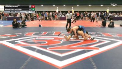 138 lbs Round Of 64 - Gavin Mangano, NY vs Brighton Karvoski, CT
