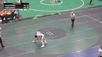 117 lbs Quarterfinal - Gavin Bricker, Trinity vs Kaden Husick, Tussey Mountain
