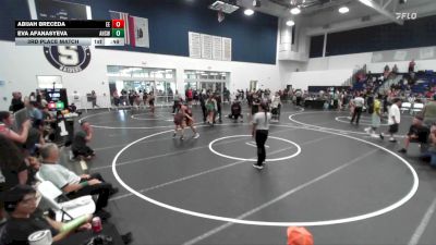 110 lbs 3rd Place Match - Eva Afanasyeva, Ayala High School Wrestling vs Abijah Breceda, Eastvale Elite