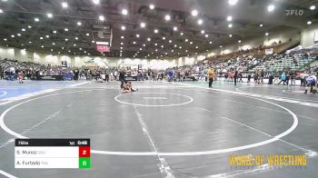 75 lbs Consolation - Stellarose Munoz, California Grapplers vs Aria Furtado, Team Hawaii Aloha