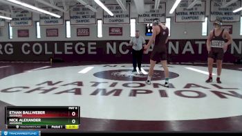157 lbs Semifinal - Nick Alexander, Augsburg vs Ethan Ballweber, Augsburg