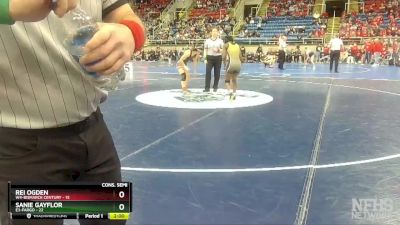 120 lbs Semis & 1st Wrestleback (8 Team) - Rei Ogden, W4-Bismarck Century vs Sanie Gayflor, E3-Fargo