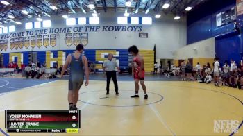 220 lbs Round 7 (8 Team) - Hunter Craine, Attack WC vs Yosef Mohaisen, Griffin Fang