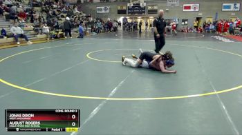 135 lbs Cons. Round 3 - Jonas Dixon, West Anchorage vs August Rogers, Eagle River High School