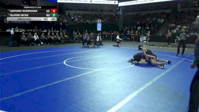 126 lbs 5th Place - Antonio Rodriguez, Los Gatos (CC) vs Slater Hicks, Valencia/Valencia (SS)