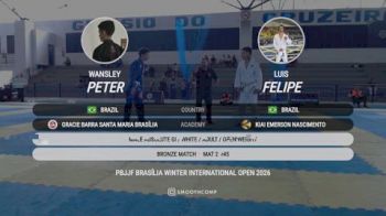 Wansley vs Luis 2026 PBJJF Brasília Summer International Open