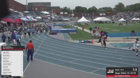 2026 AAU Junior Olympic Games - Youth Boys' 200m, Finals 1 - Age 15-16