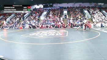 132 lbs Finals (8 Team) - Carson Blum, Lowell vs Brayden Thorn, Eaton Rapids