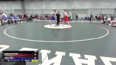 285 lbs Placement Matches (8 Team) - Koen Mattern, Washington vs Cole Will, Minnesota Red