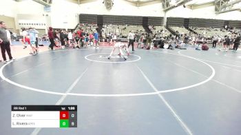 81 lbs Rr Rnd 1 - Zavier Olver, Mat Assassins Red vs Luke Rivera, Apex