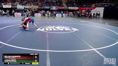 135 lbs Cons. Semi - Killan Hammock, Sitka High School vs Logan Beck, Valdez High School