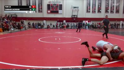 133 lbs Champ. Round 2 - Carson Jackson, Linfield University vs Tom Le, Unattached